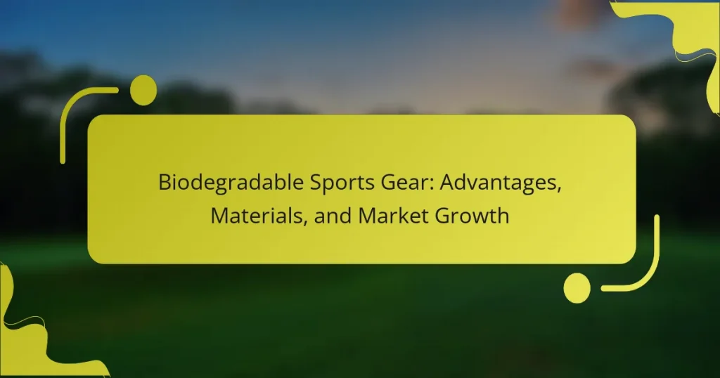 Biodegradable Sports Gear: Advantages, Materials, and Market Growth