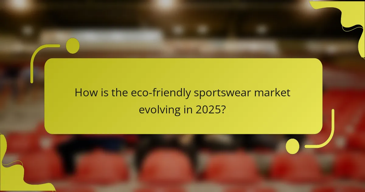 How is the eco-friendly sportswear market evolving in 2025?