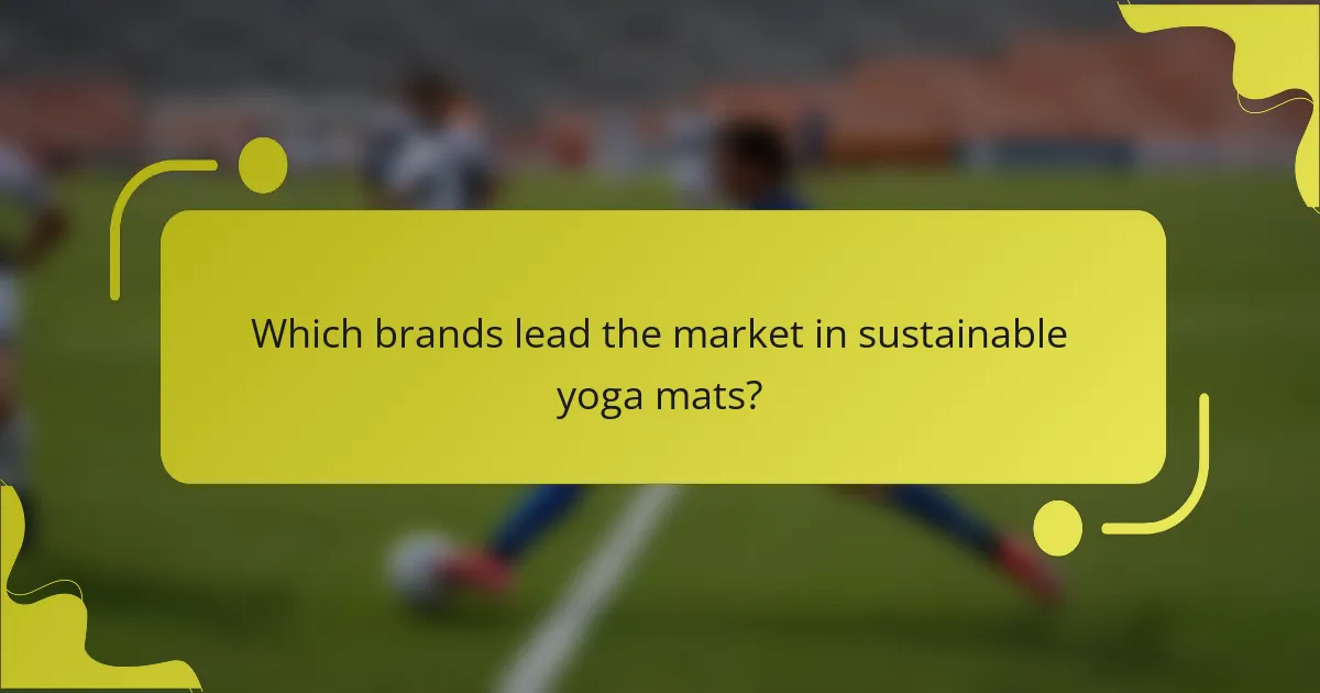 Which brands lead the market in sustainable yoga mats?